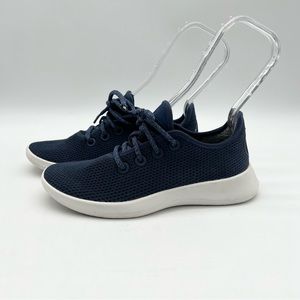 Allbirds Tree Runners Lace-up Wool Sneakers Running Trainers Casual Navy Size 7